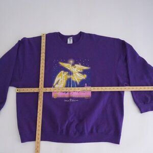 VTG '90S Jerzees Purple Sight And Sound Theaters Religious Crewneck Sweater 3XL